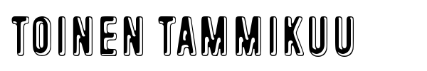 Toinen tammikuu font preview